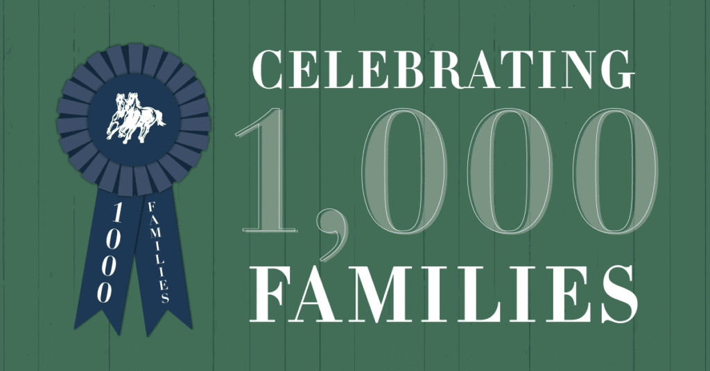Celebrating 1,000 Families