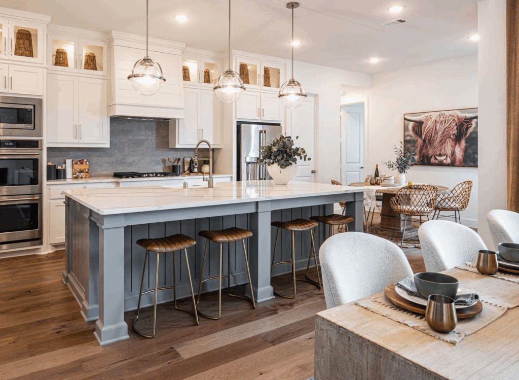 kitchen of a model home